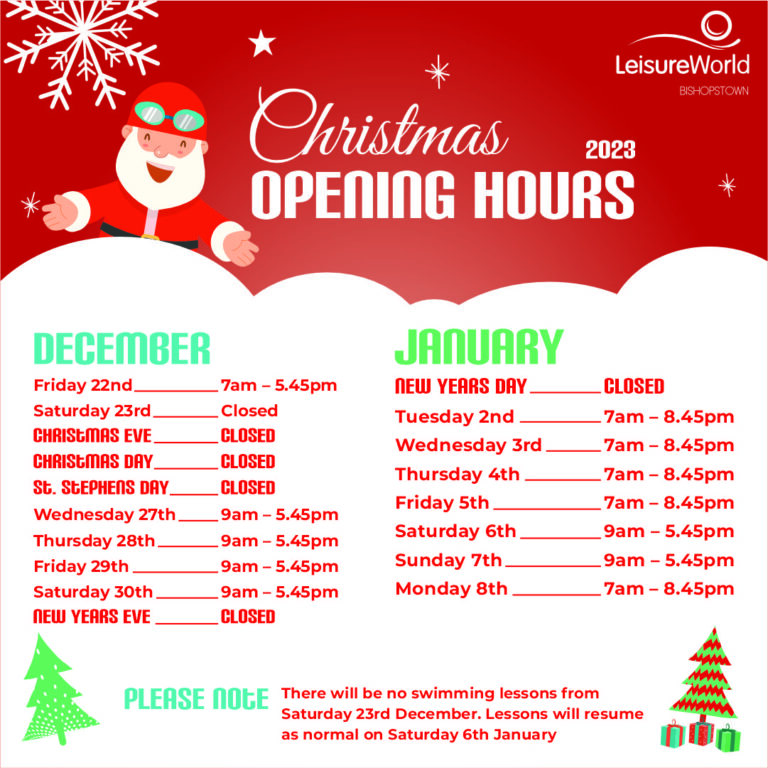 Christmas 2025 LeisureWorld Cork